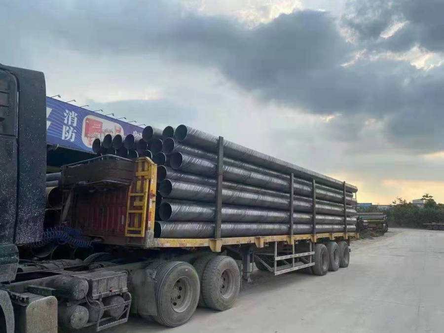 矿用涂塑螺旋钢管